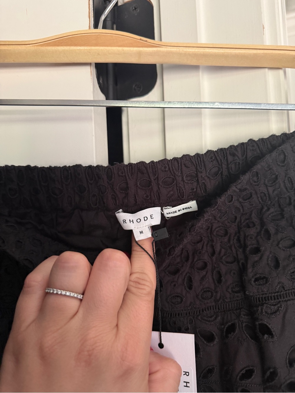 Rhode Carrie black eyelet skirt nwt new - Picture 5 of 7
